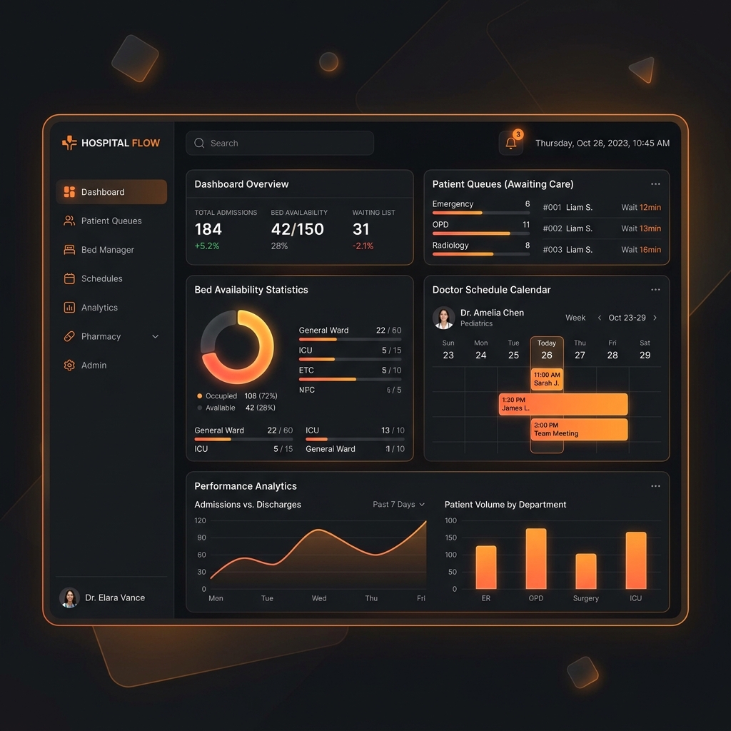Hospital CMS Mockup